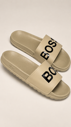Classic Beige Logo Strap Slides