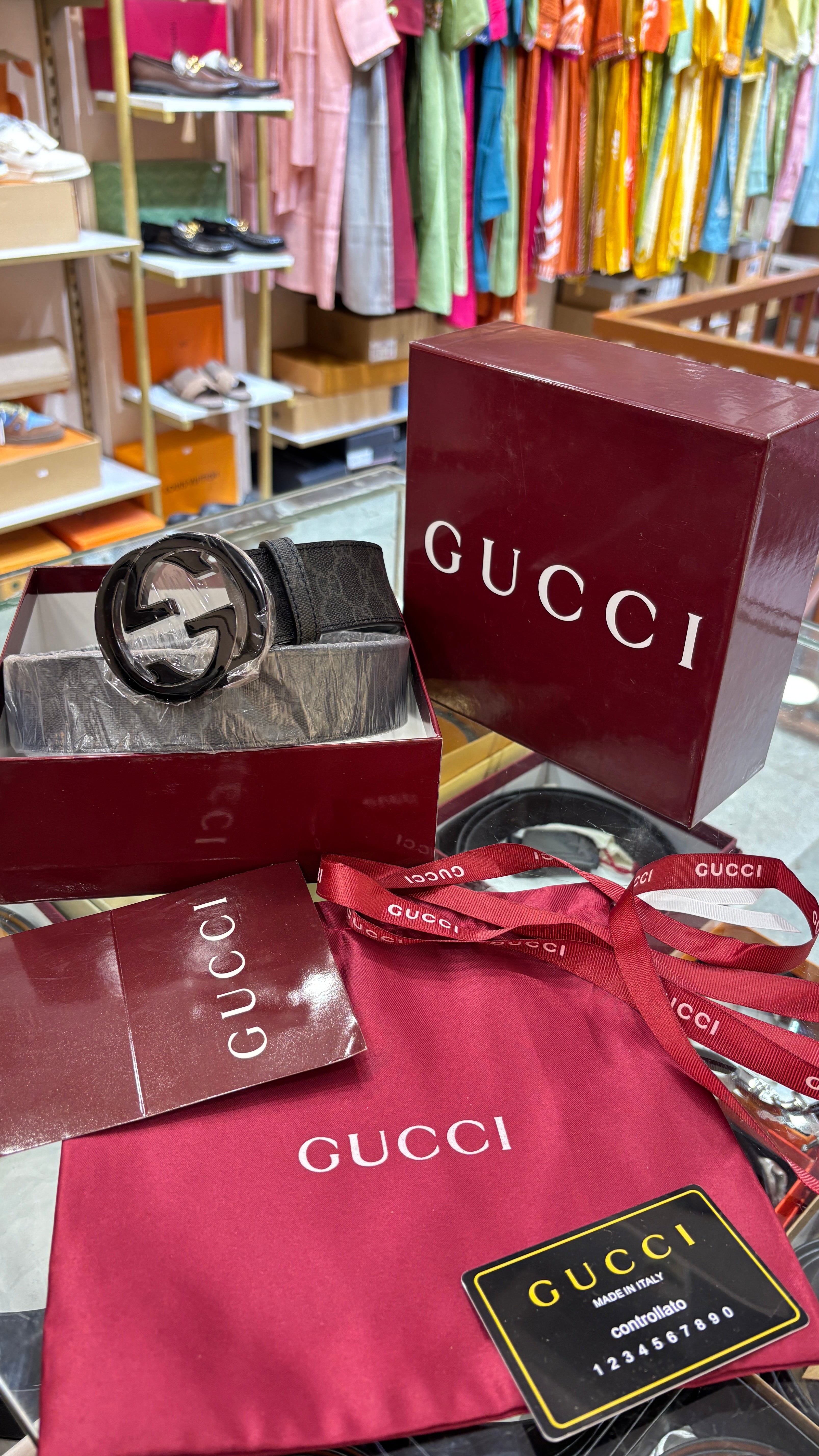 Classic Monogram Leather Belt