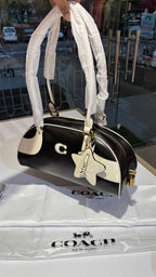 Vintage-Inspired Two-Tone Leather Bag