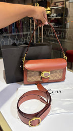 Signature monogram tan tabby bag