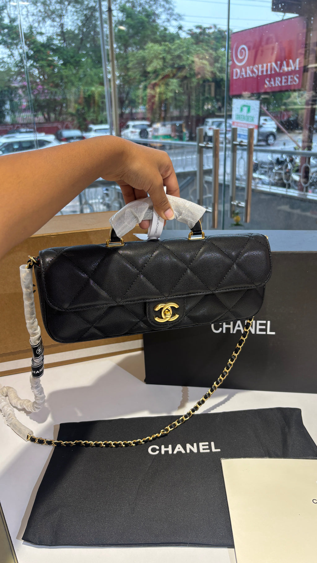 Vintage Inspired Quilted sling bag