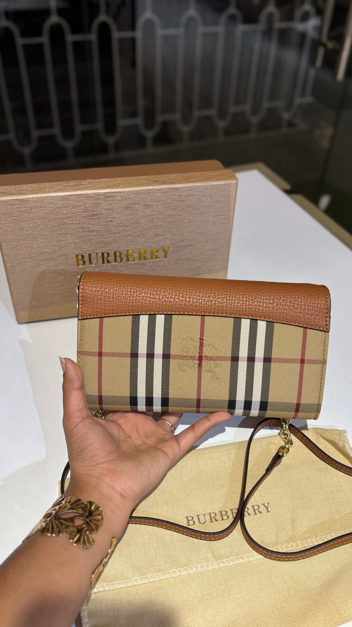 Signature checkered Sling