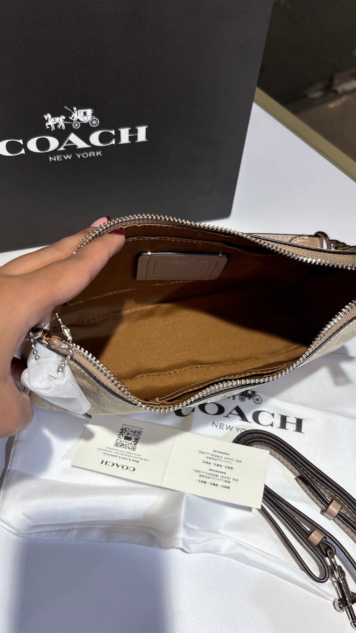 Beige Monogram Shoulder bag