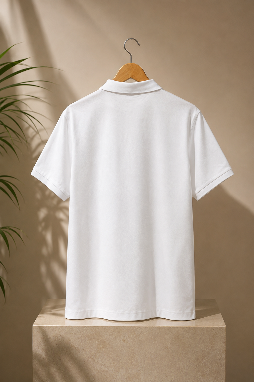 Minimalist Contrast Polo