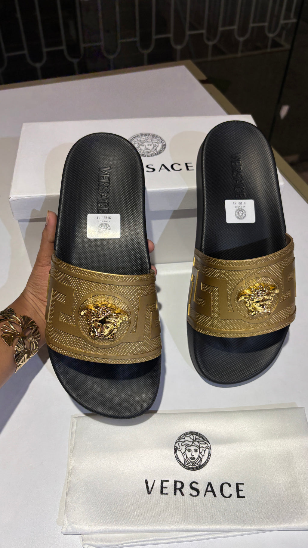 Classic Gold Medallion Slides