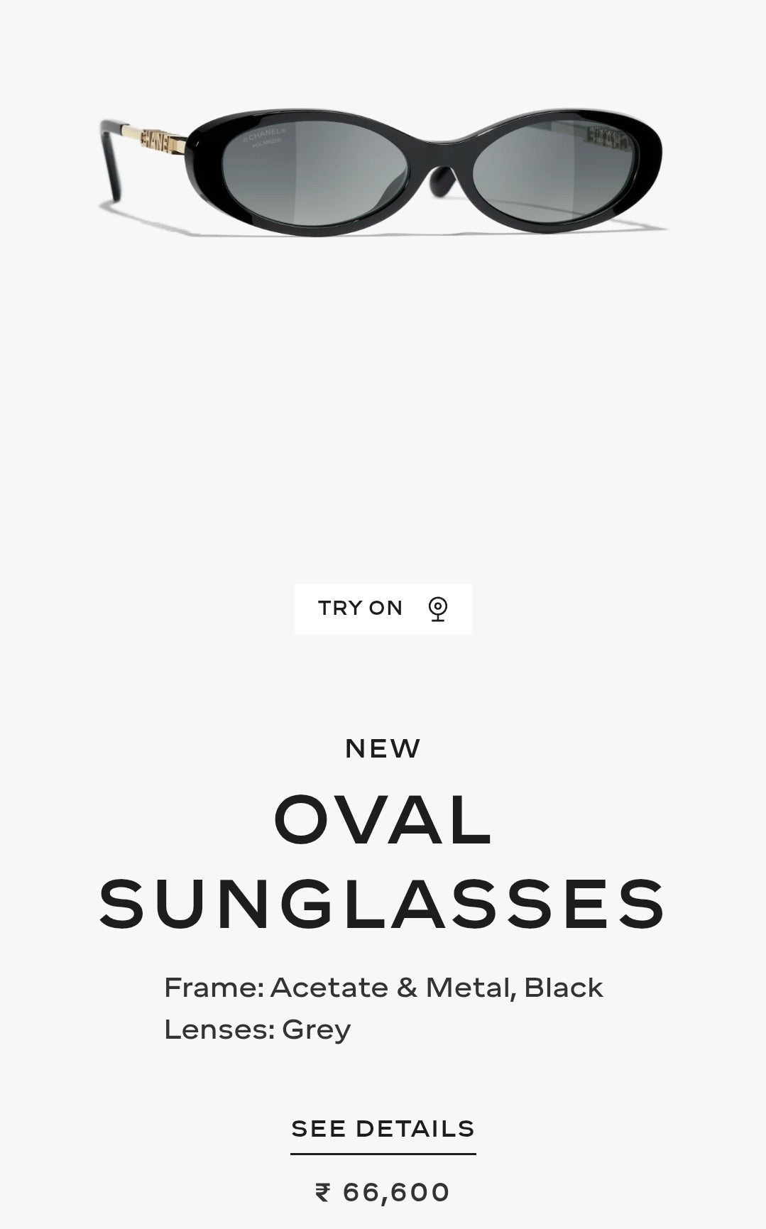 Oval sunglasses CH5565
