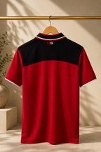 Crimson Contrast Polo Shirt