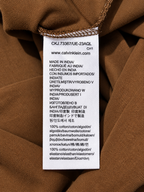 Brown Classic Crew Neck Logo T-Shirt