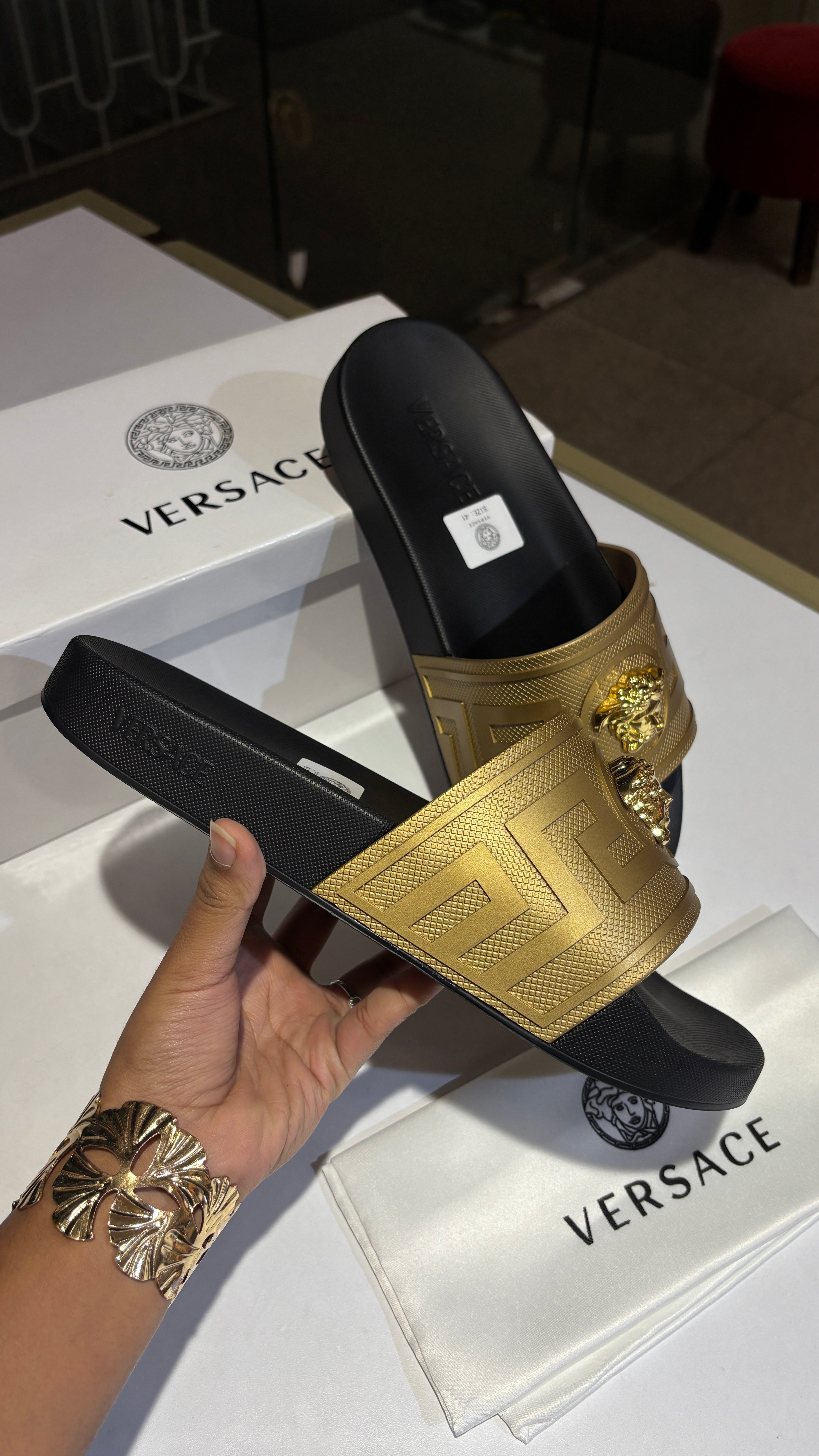 Classic Gold Medallion Slides