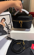 Quilted Vanity Box Bag