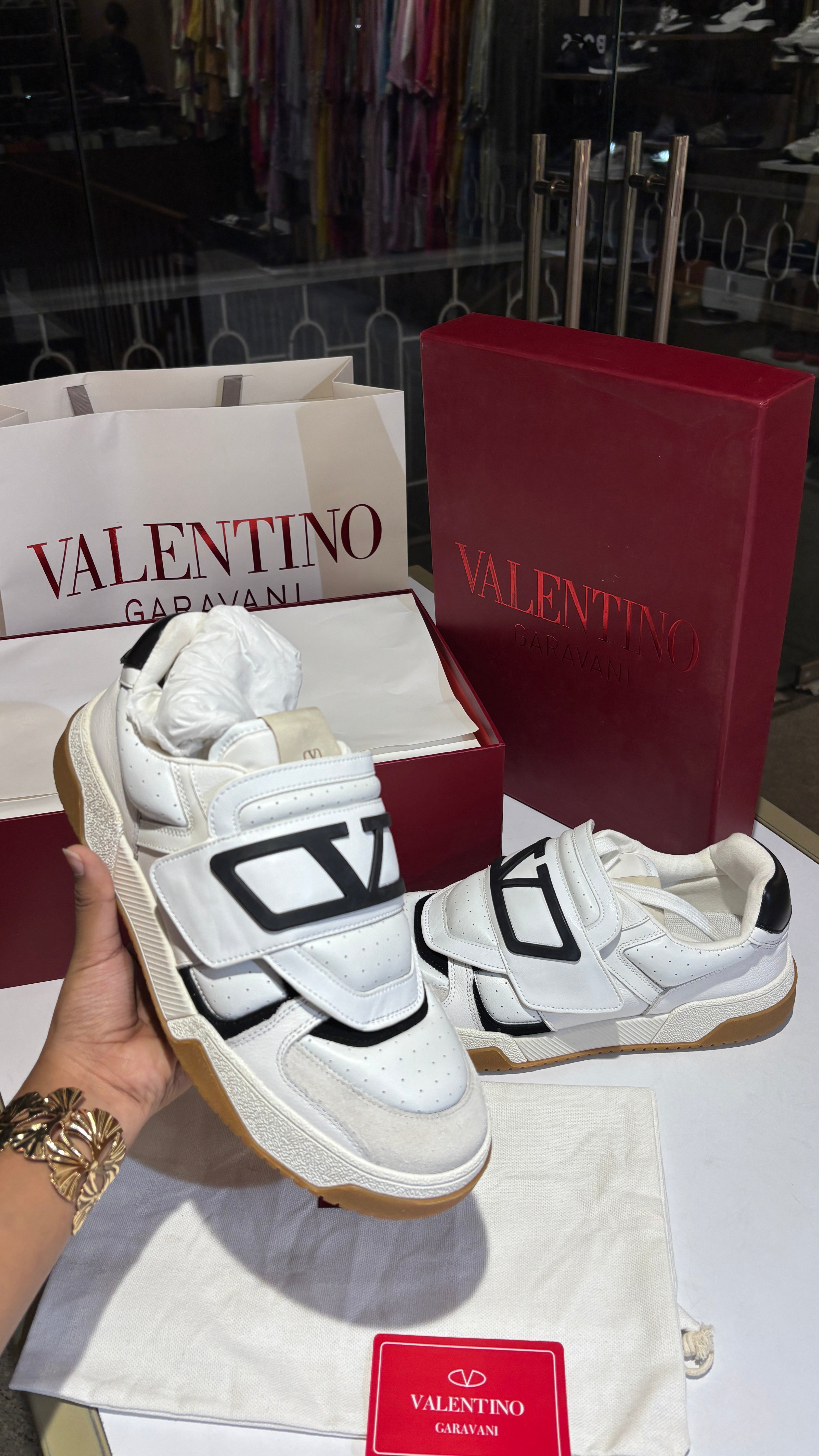 Minimalist White & Black Strap Low-Top Sneakers