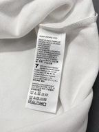 White Classic Contrast-Stripe Polo T-Shirt