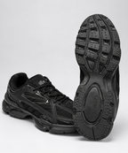 All-Black Retro Runner Sneakers