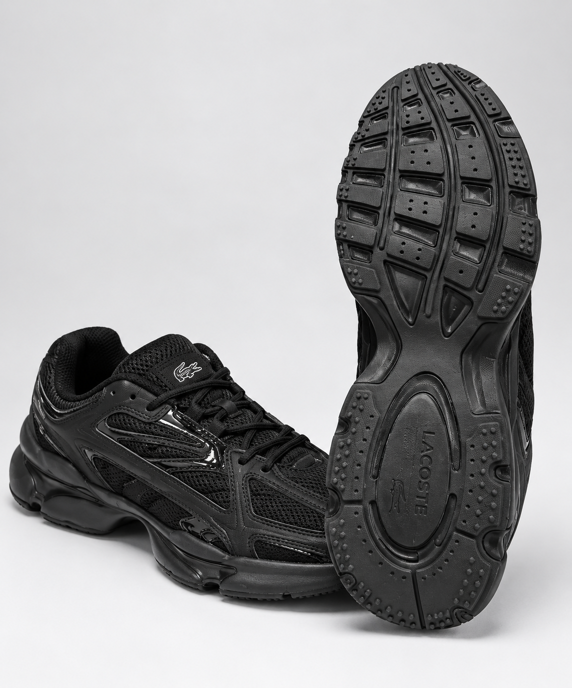 All-Black Retro Runner Sneakers