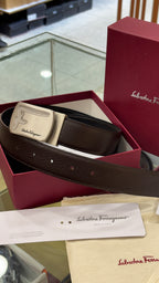 SF plain leather belt