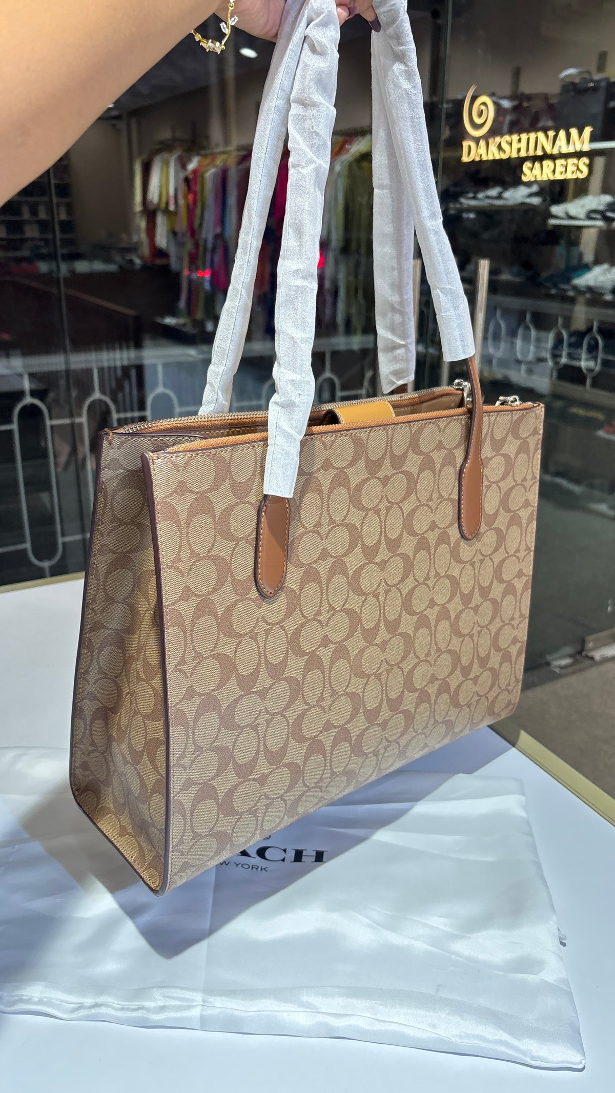 Structured Signature tote bag