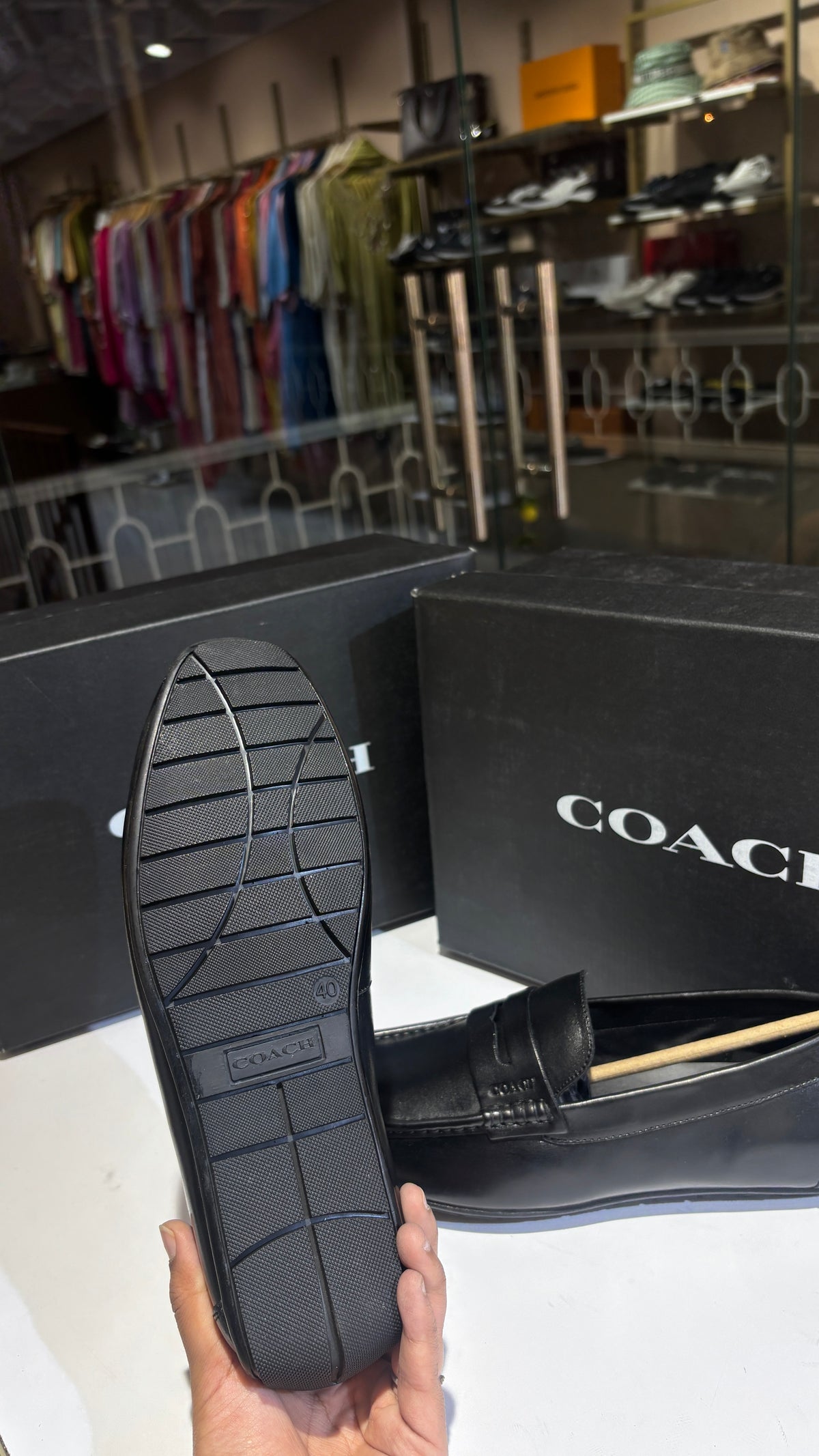 Plain Black Cora Leather Loafers