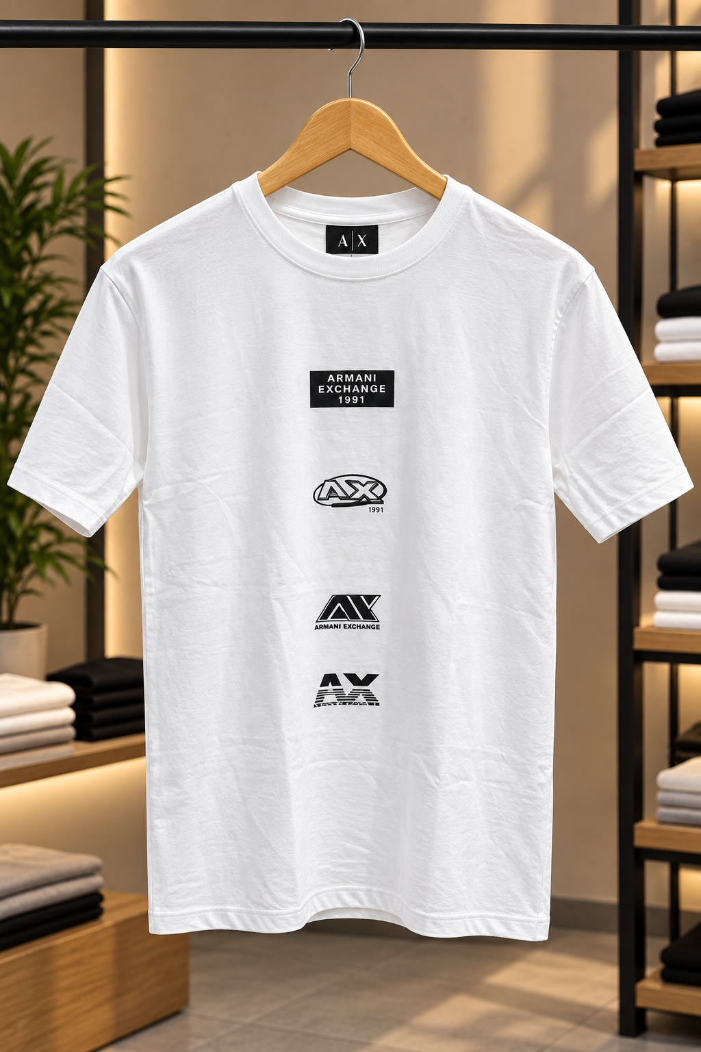 Graphic Logo Print Crew Neck T-Shirt