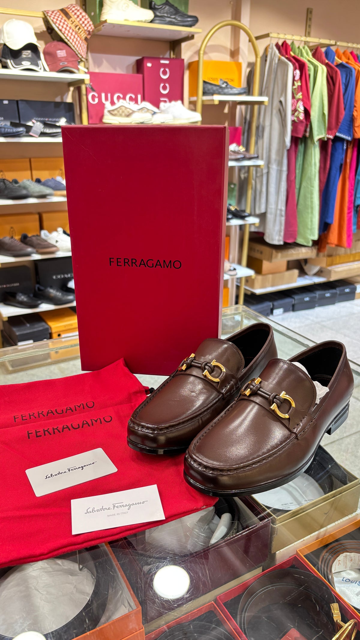 Signature Brown Buckled Leather
