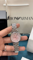 AR11686 Women Quartz Pink Dial Analog