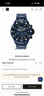 AR70009 CERAMICA BLUE DIAL MEN 43MM
