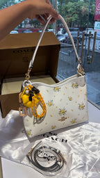 Floral print shoulder bag