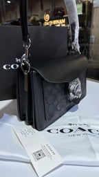 Black monogram tabby bag with 2 straps