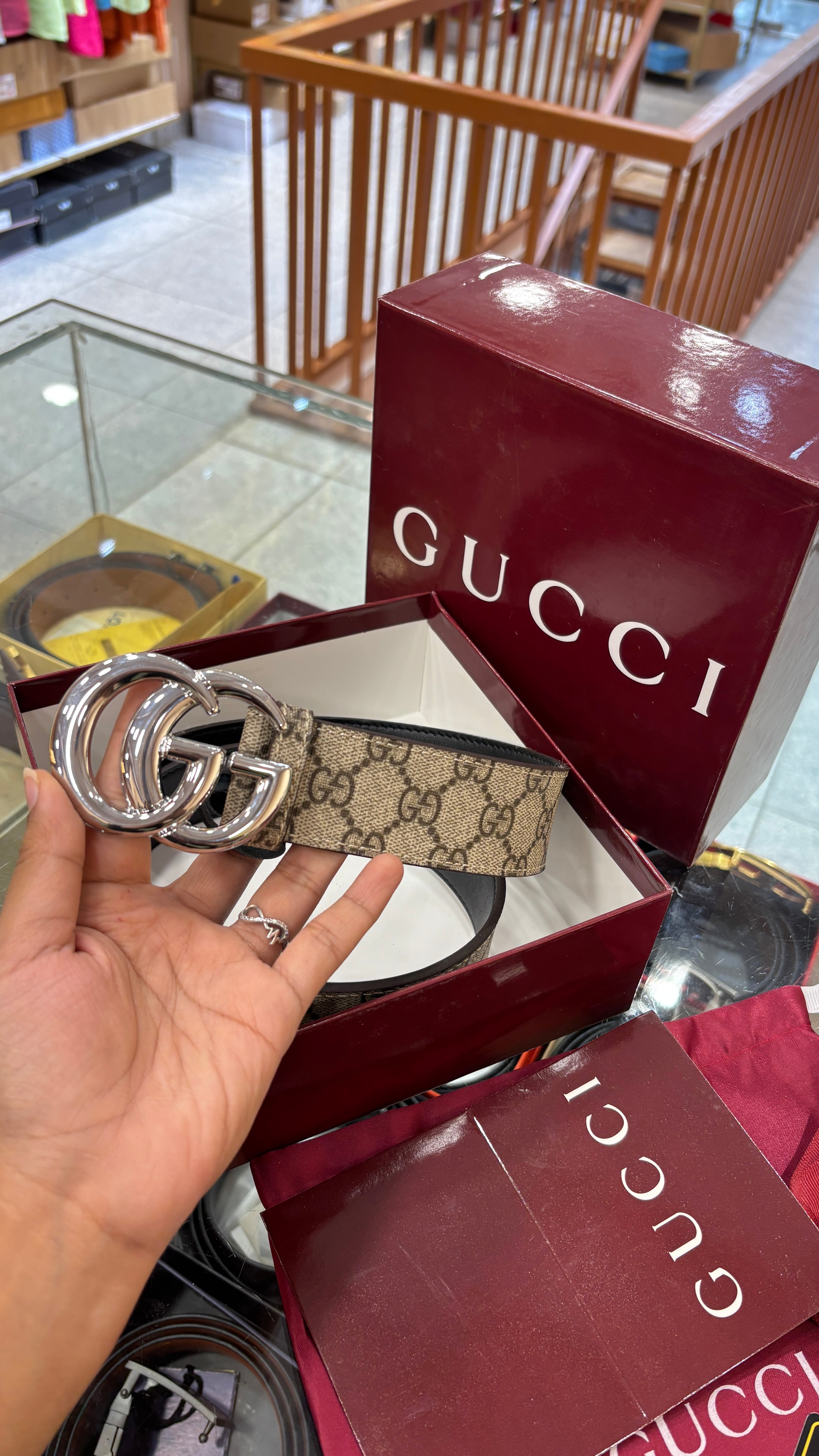 Classic Monogram Leather Belt