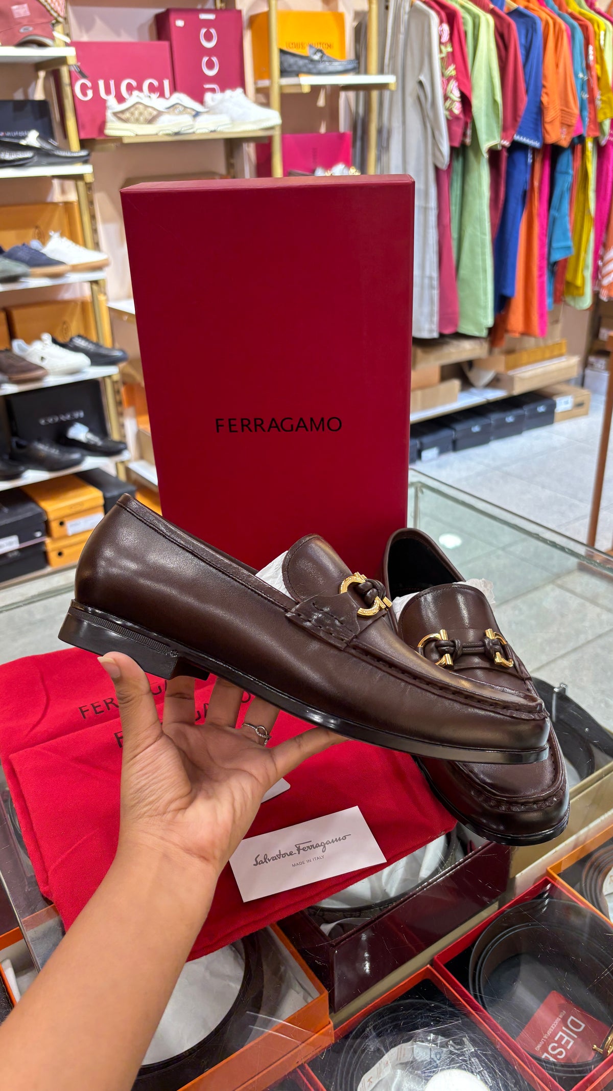 Signature Brown Buckled Leather