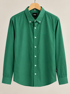 Classic Green Button-Down Shirt