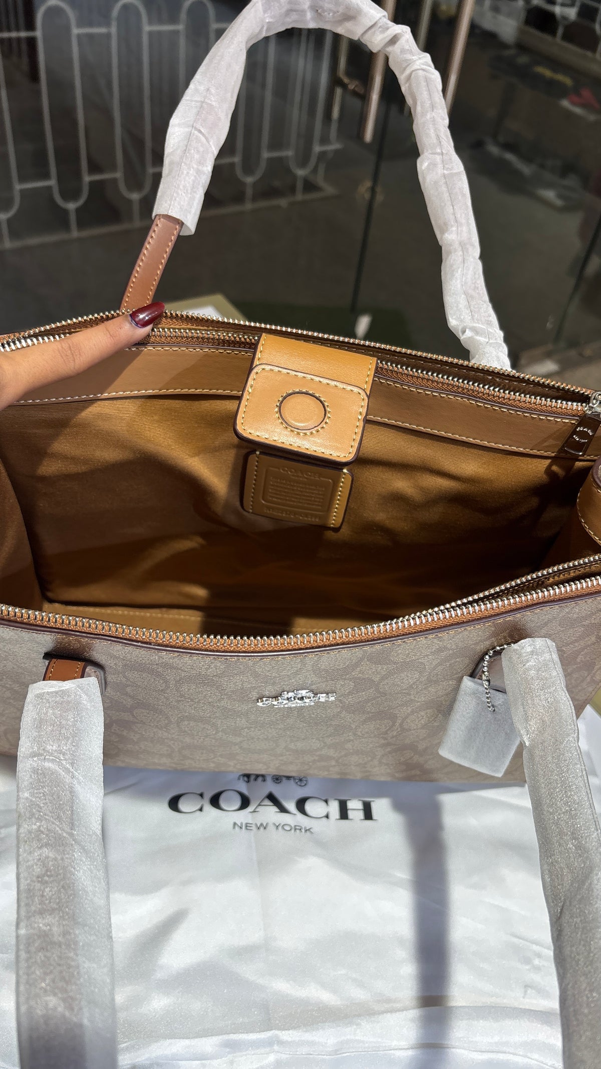 Structured Signature tote bag