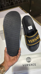 Matte Black Embossed Slides