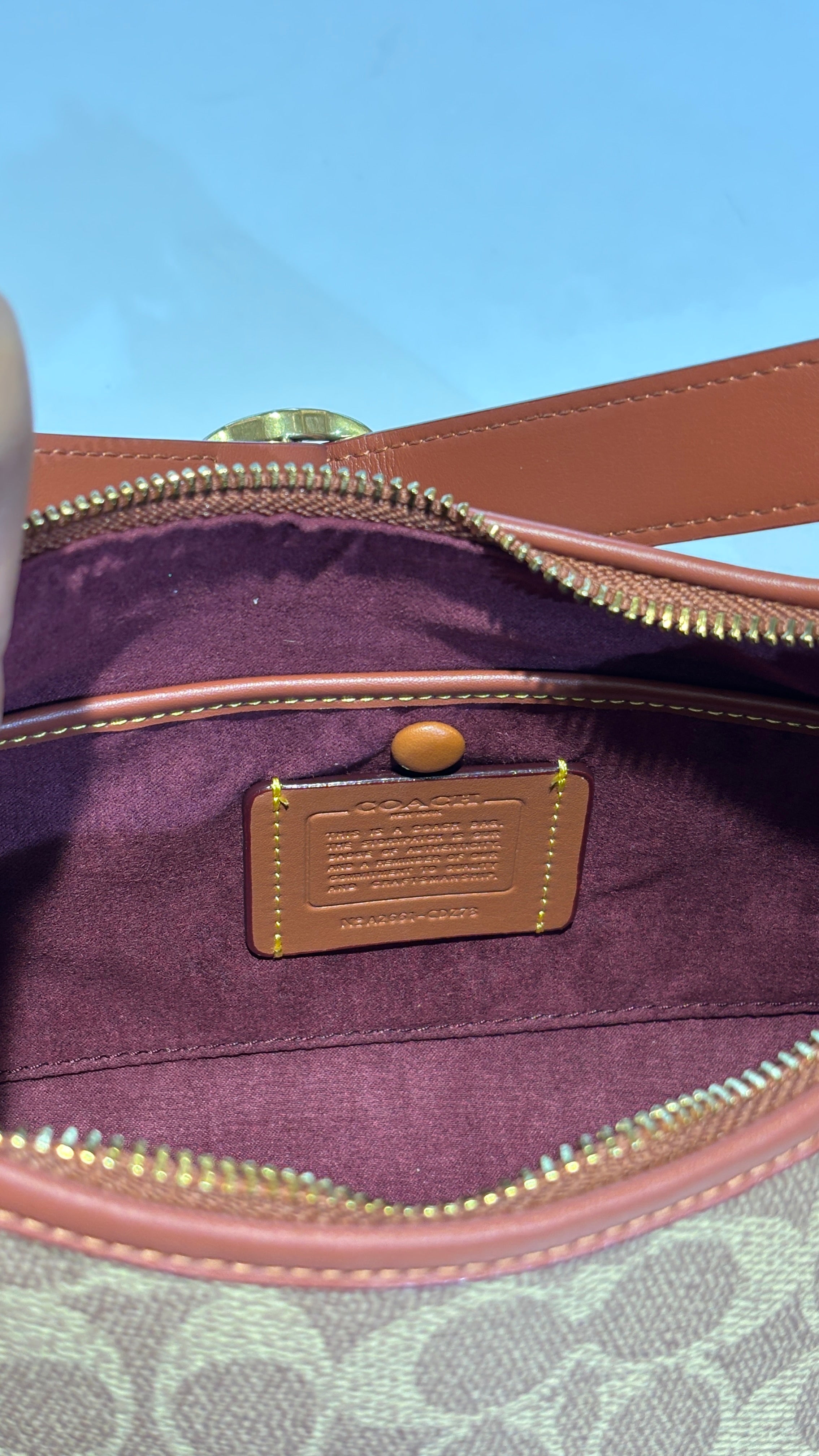 Signature monogram versatile bag with 3 slings
