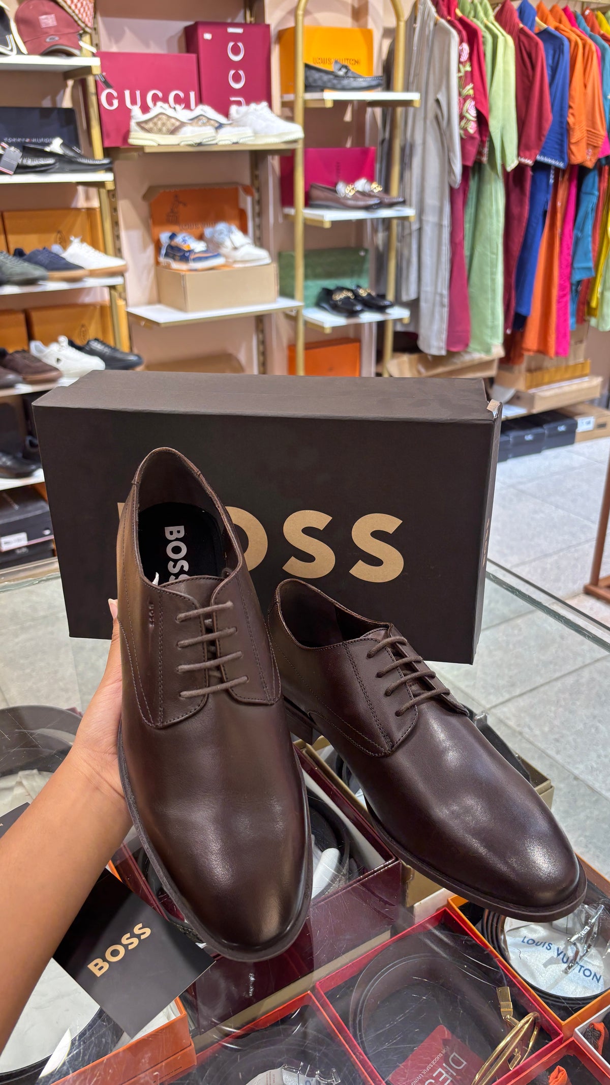 Premium Deep Brown Leather Lace-Up loafer