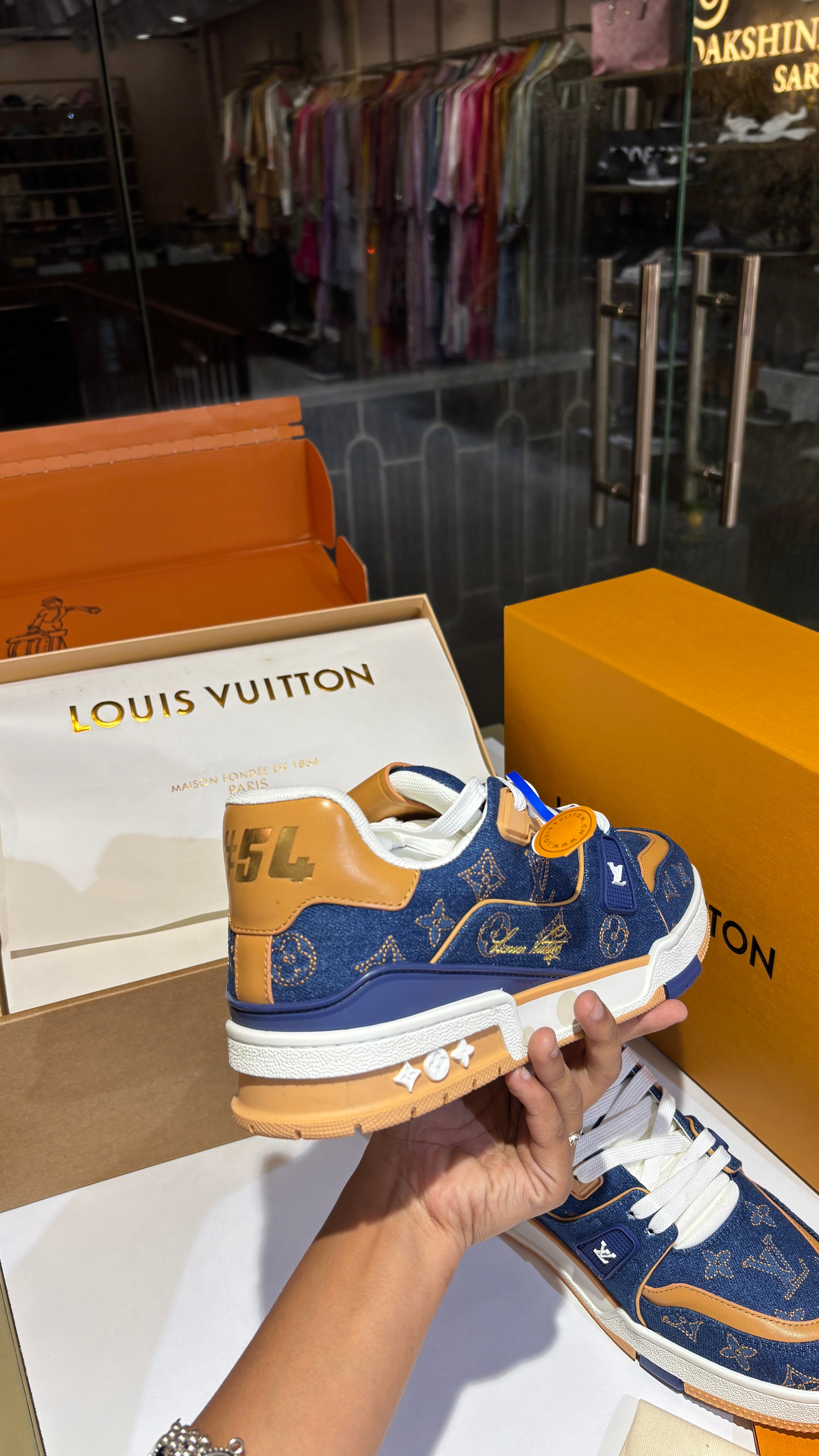 Signature Monogram Denim Sneaker