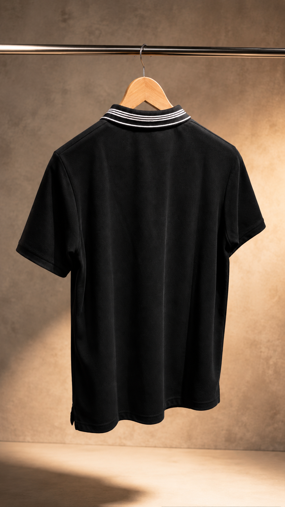 Midnight Stripe Pocket Polo