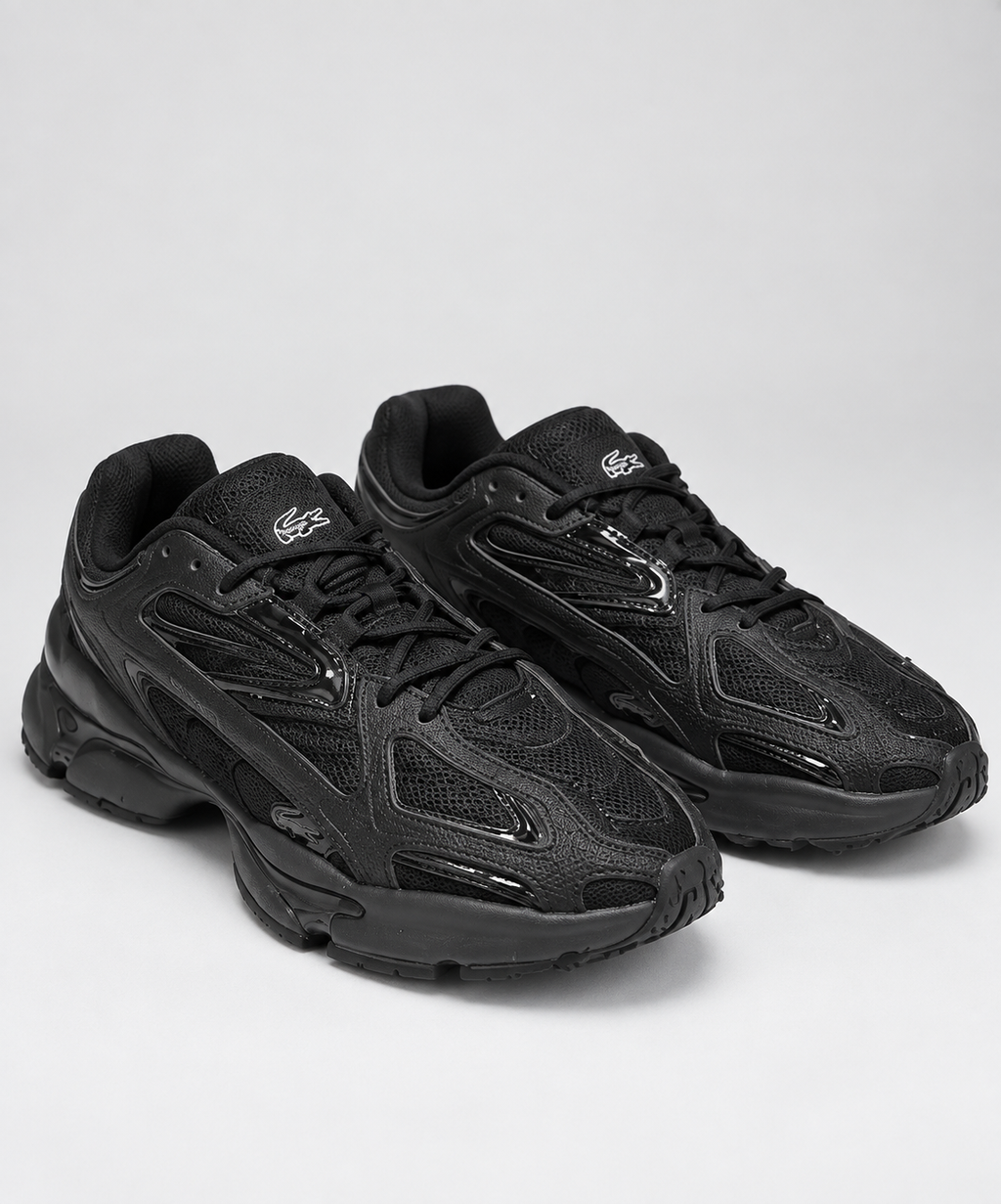 All-Black Retro Runner Sneakers