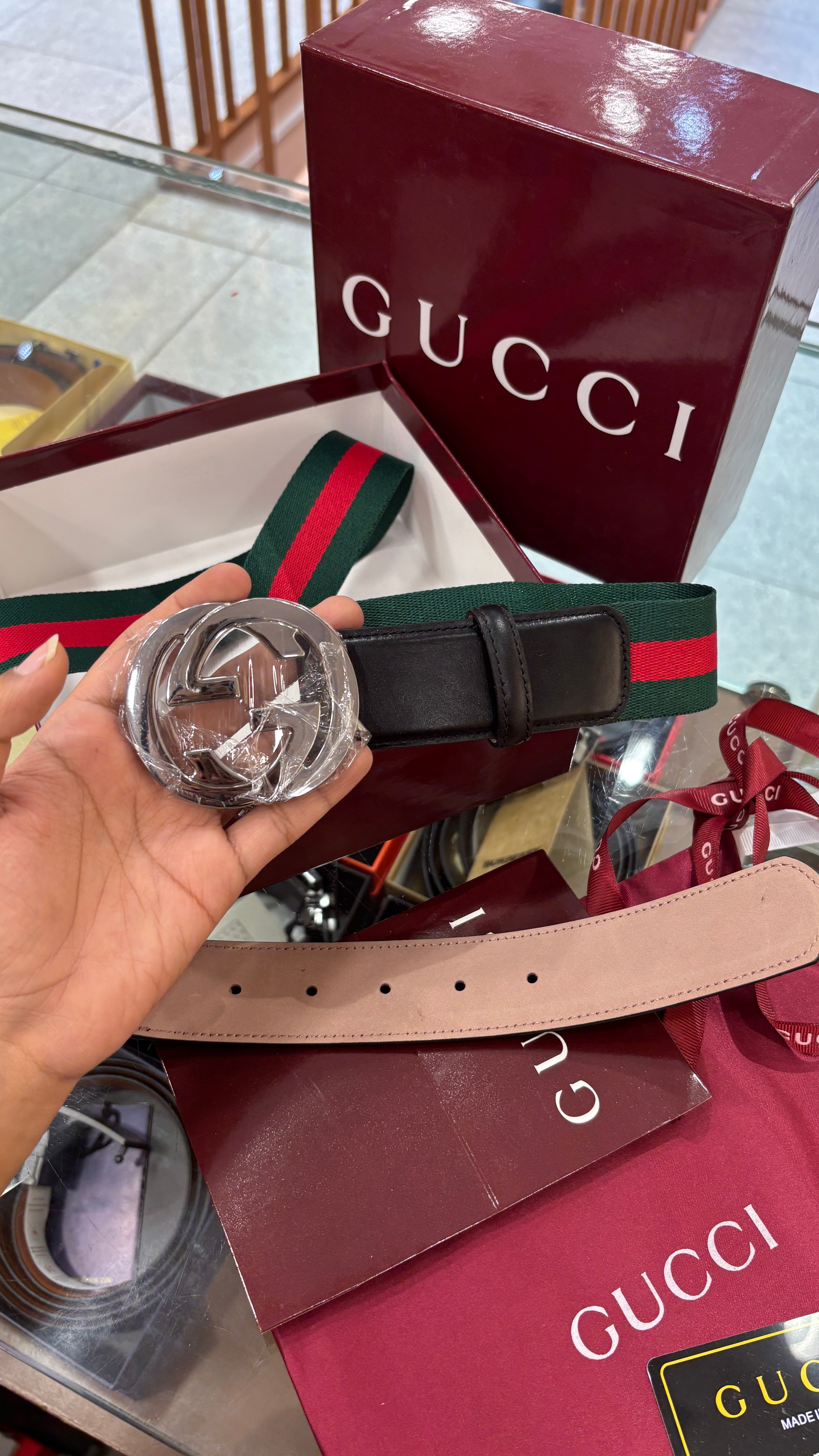Classic Monogram Leather Belt