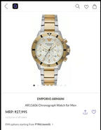 AR11606 Chronograph Watch for Men