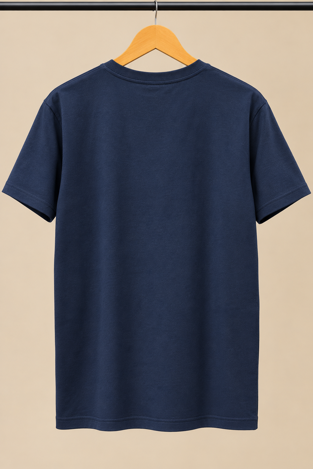 Navy Blue T-Shirt with Bear Graphic Print