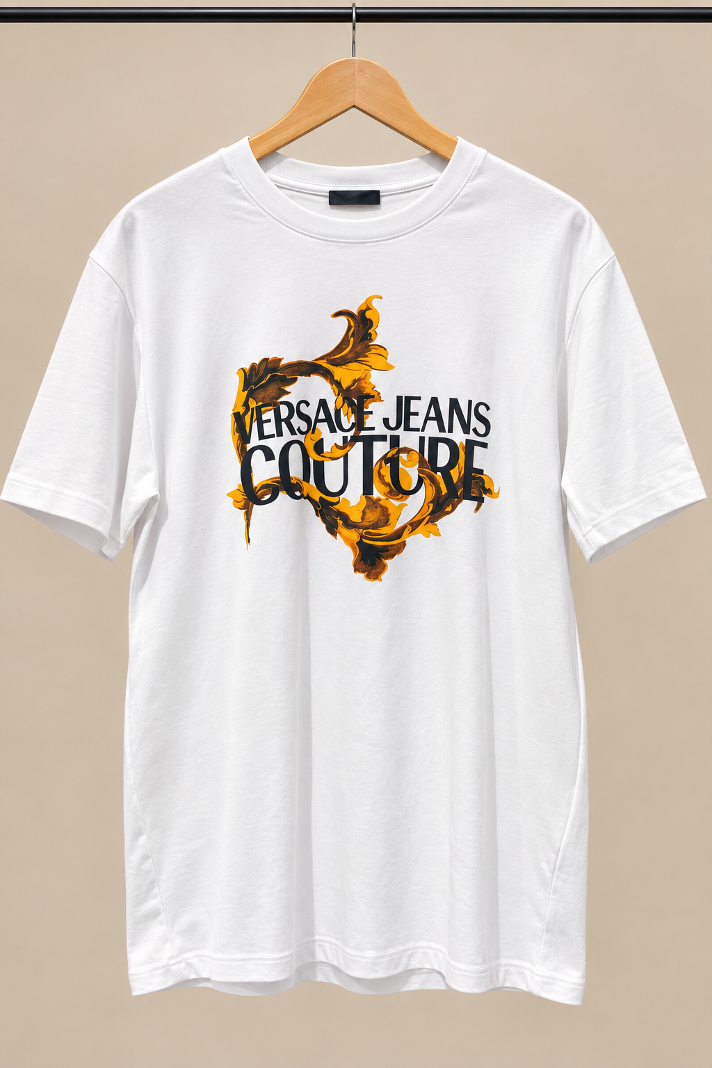 White Graphic Print Crew Neck T-Shirt