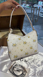 Floral print shoulder bag
