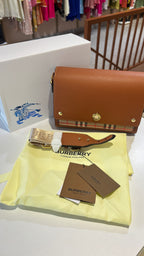 Signature Check Detail crossbody bag