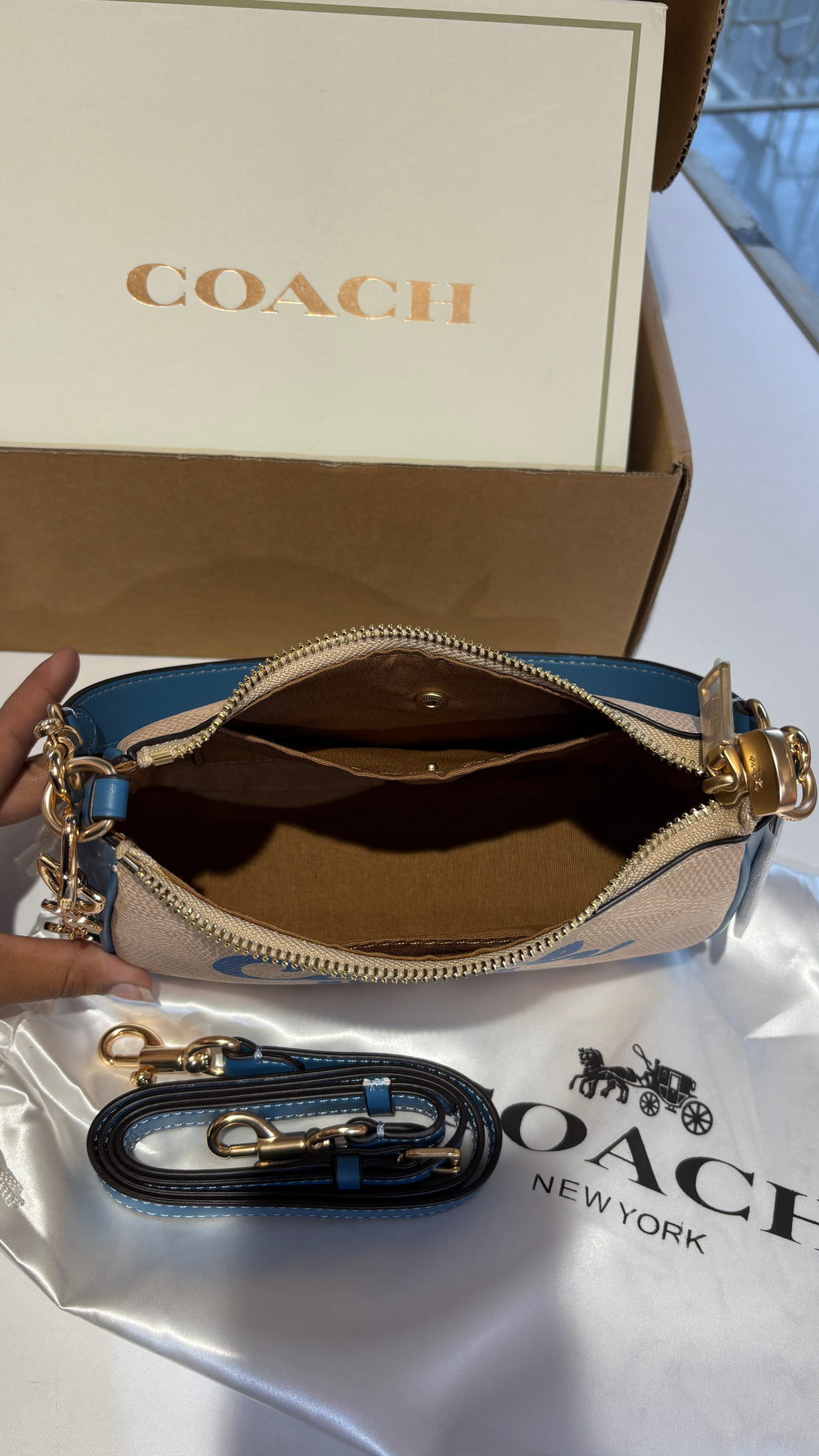 Monogram Shoulder bag with charm
