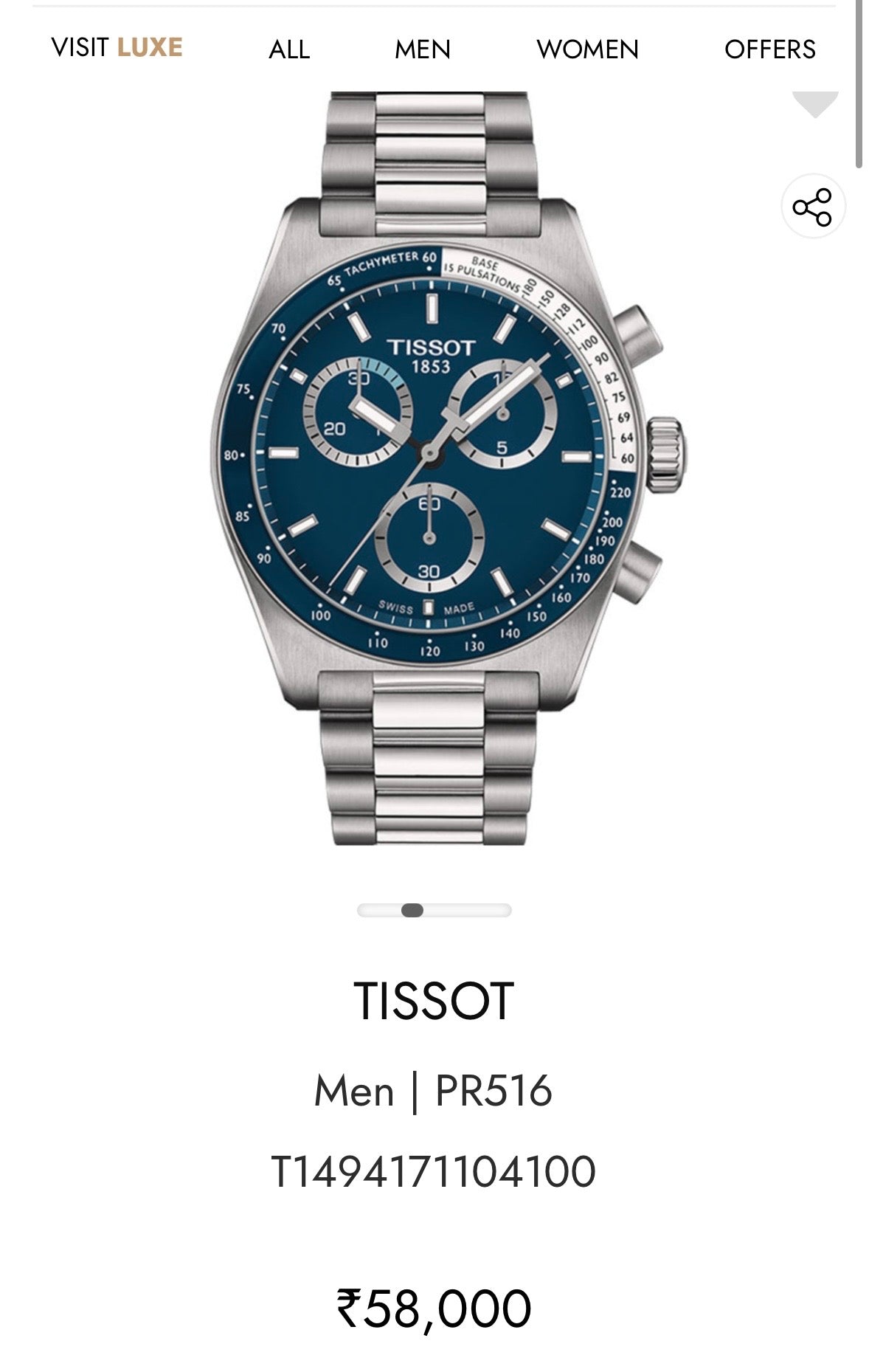 PR516 Chronograph Men 40mm T1494171104100