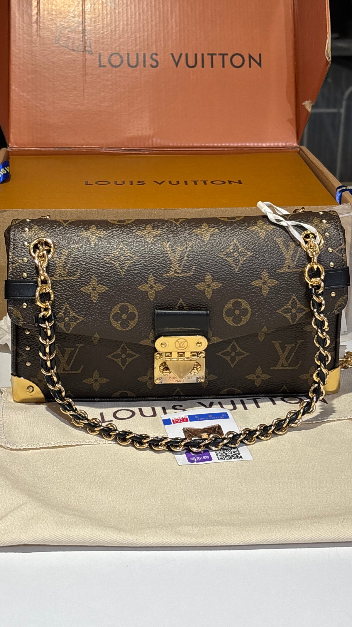 Signature monogram sling bag