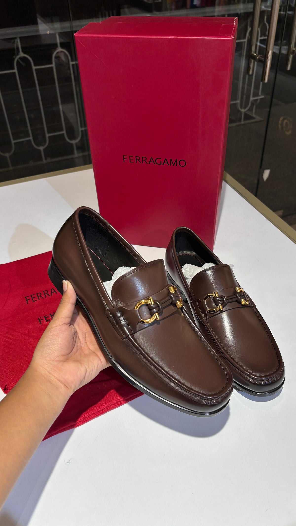 Signature Brown Buckled Leather