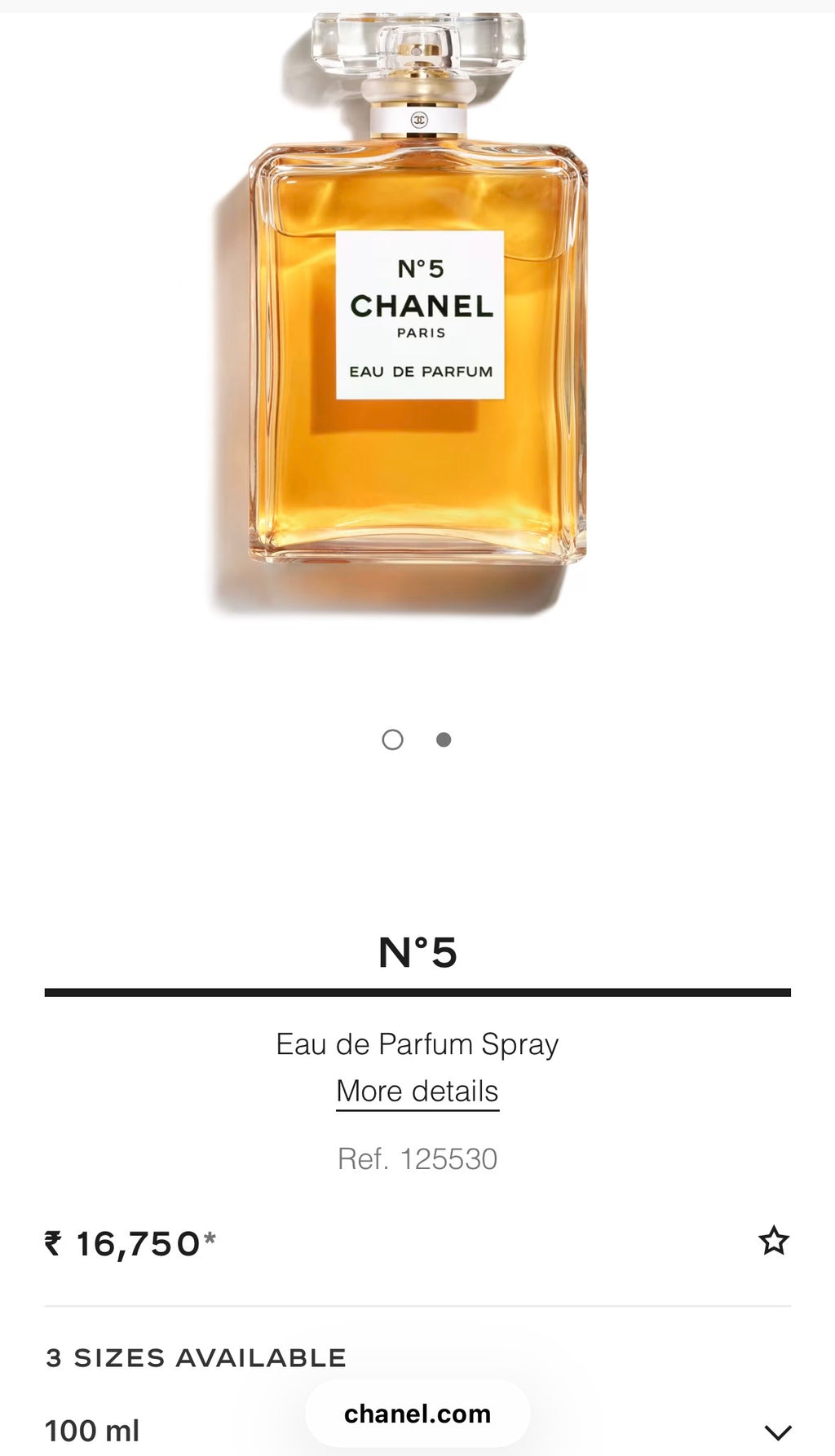 N°5 Eau De Parfum – 100 ml