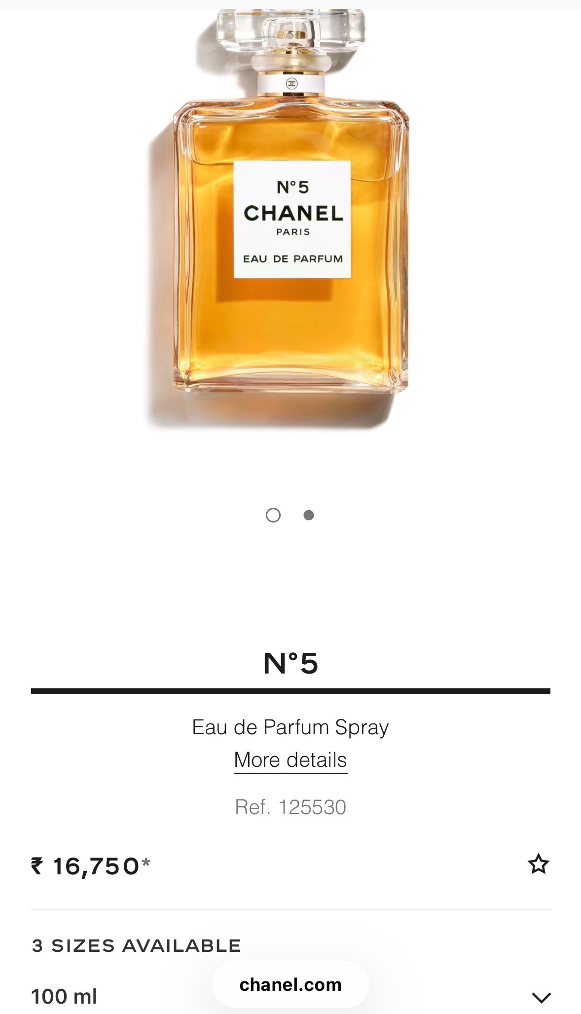 N°5 Eau De Parfum – 100 ml