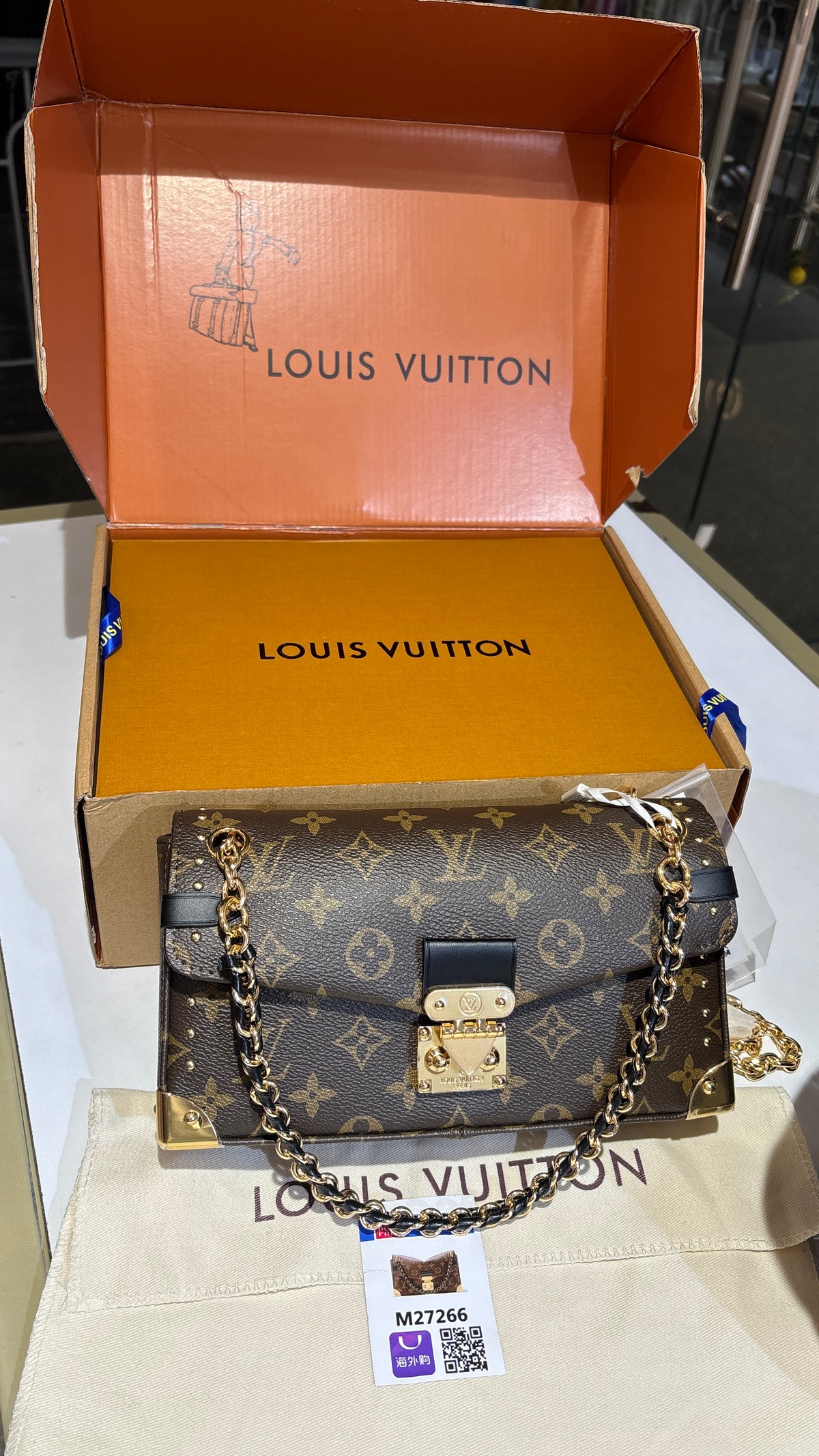 Signature monogram sling bag
